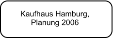 Kaufhaus Hamburg,  Planung 2006