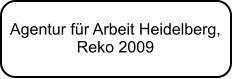 Agentur fr Arbeit Heidelberg,  Reko 2009